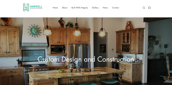 Harwell Building and Construction Custom Brand Development with Custom Photography